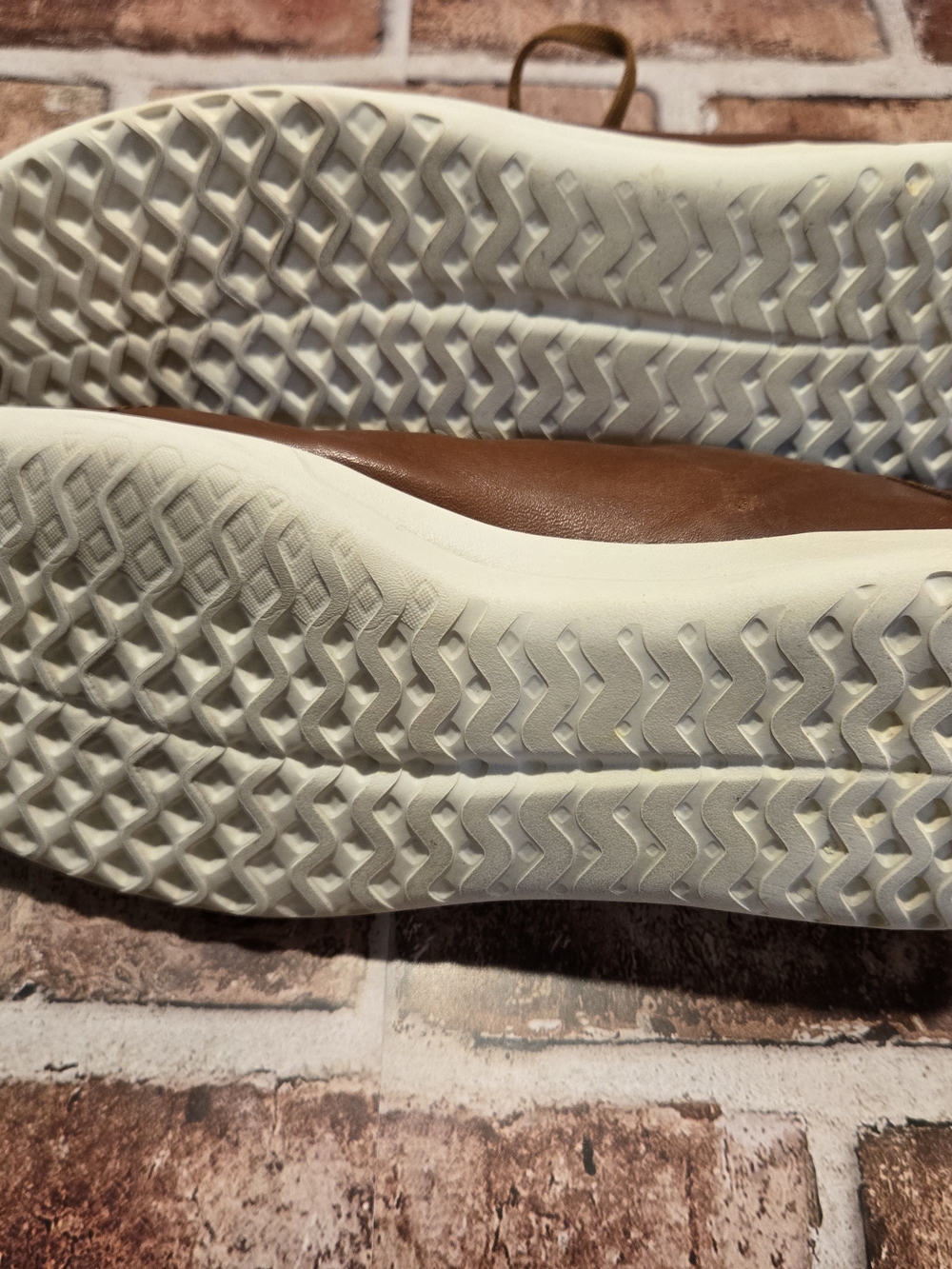 Cole Haan Brown Leather Low-Top Sneakers with White Sole - Picture 5 of 12